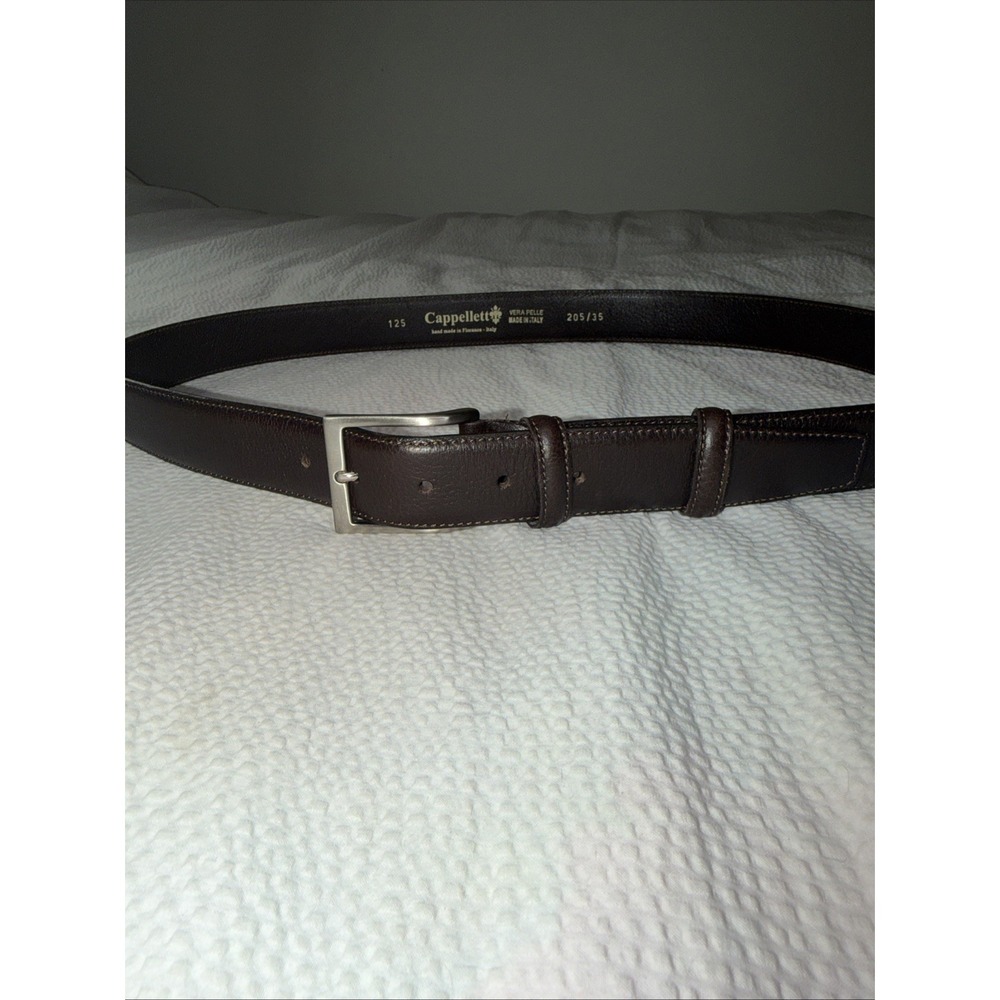 Cappelletti Vera Pelle Made In Italy Mens Brown Leather Belt 205/35